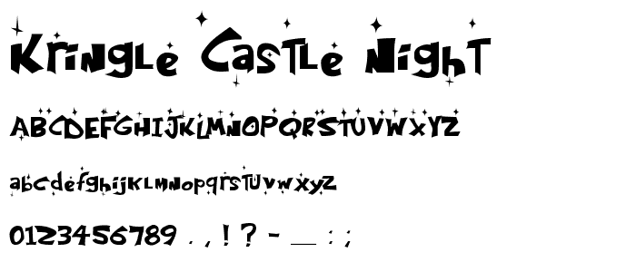 Kringle Castle Night font